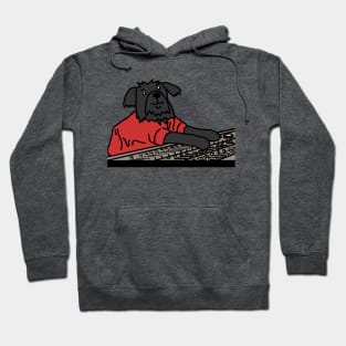 Dog in Control Making Music Hoodie